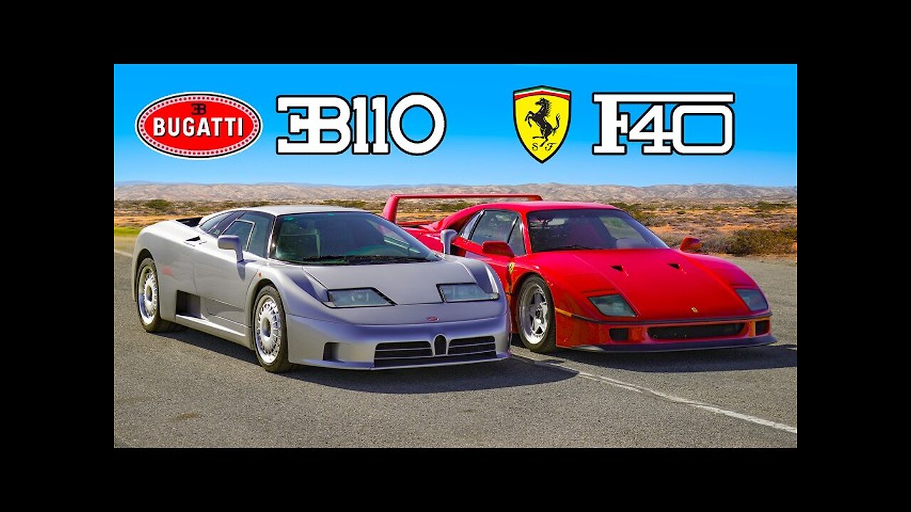 Ferrari F40 v Bugatti EB110: DRAG RACE