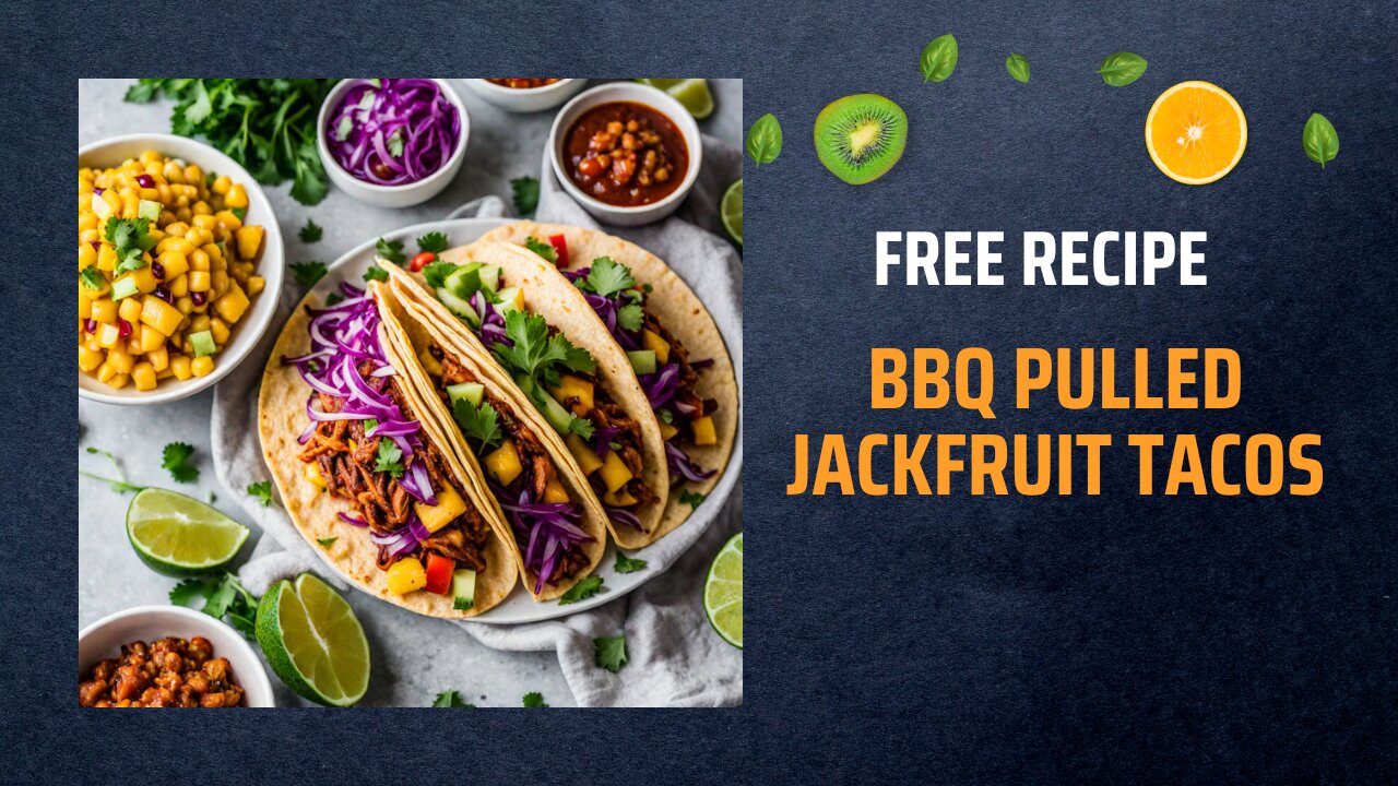 Free BBQ Pulled Jackfruit Tacos Recipe 🌮🍍🌶️