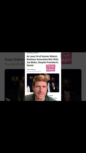 Joe Biden Met 14+ Business Associates of Hunter when VP 😳 #corruption