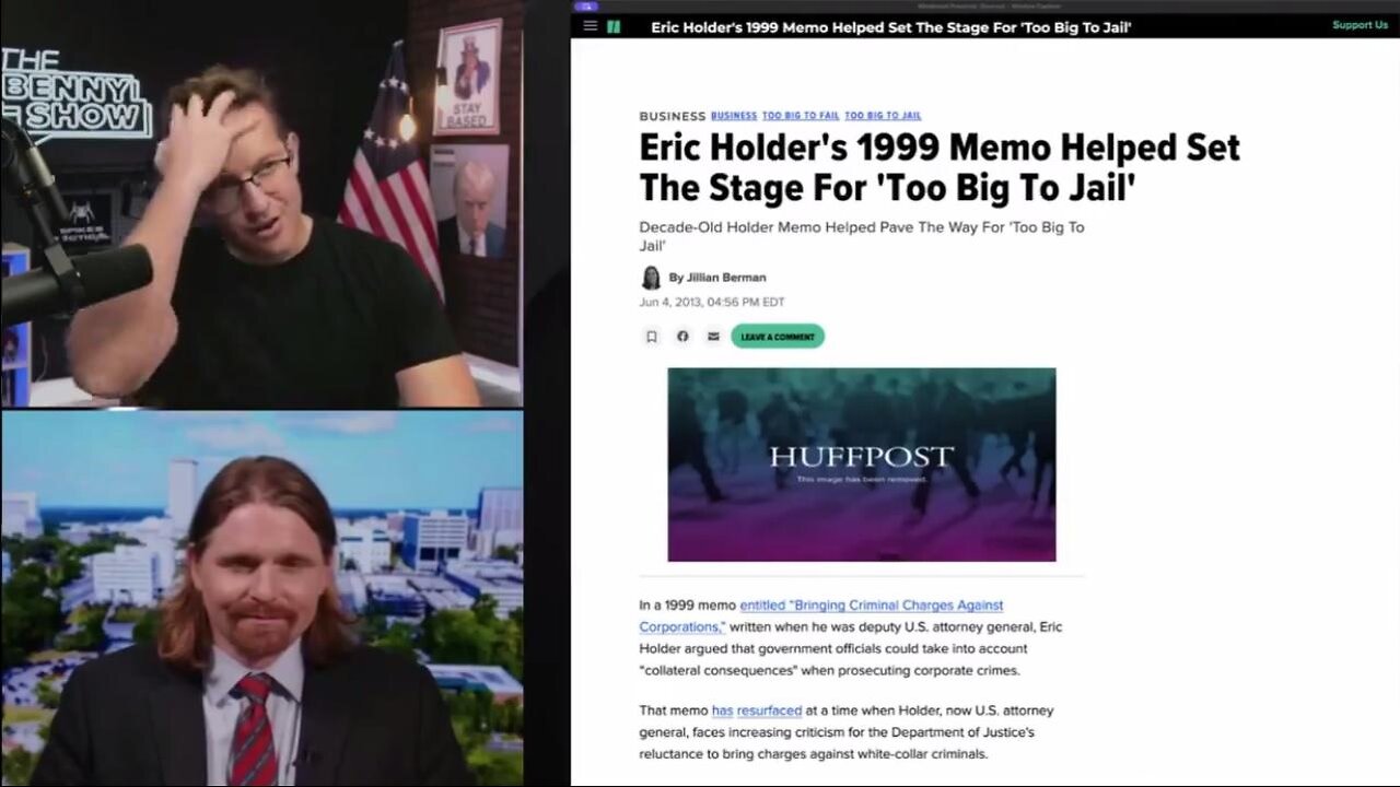 🚨 WOW! Seamus Bruner Reveals Reason Gov Officials Involved In Epstein Island Not Charged - Benny Johnson