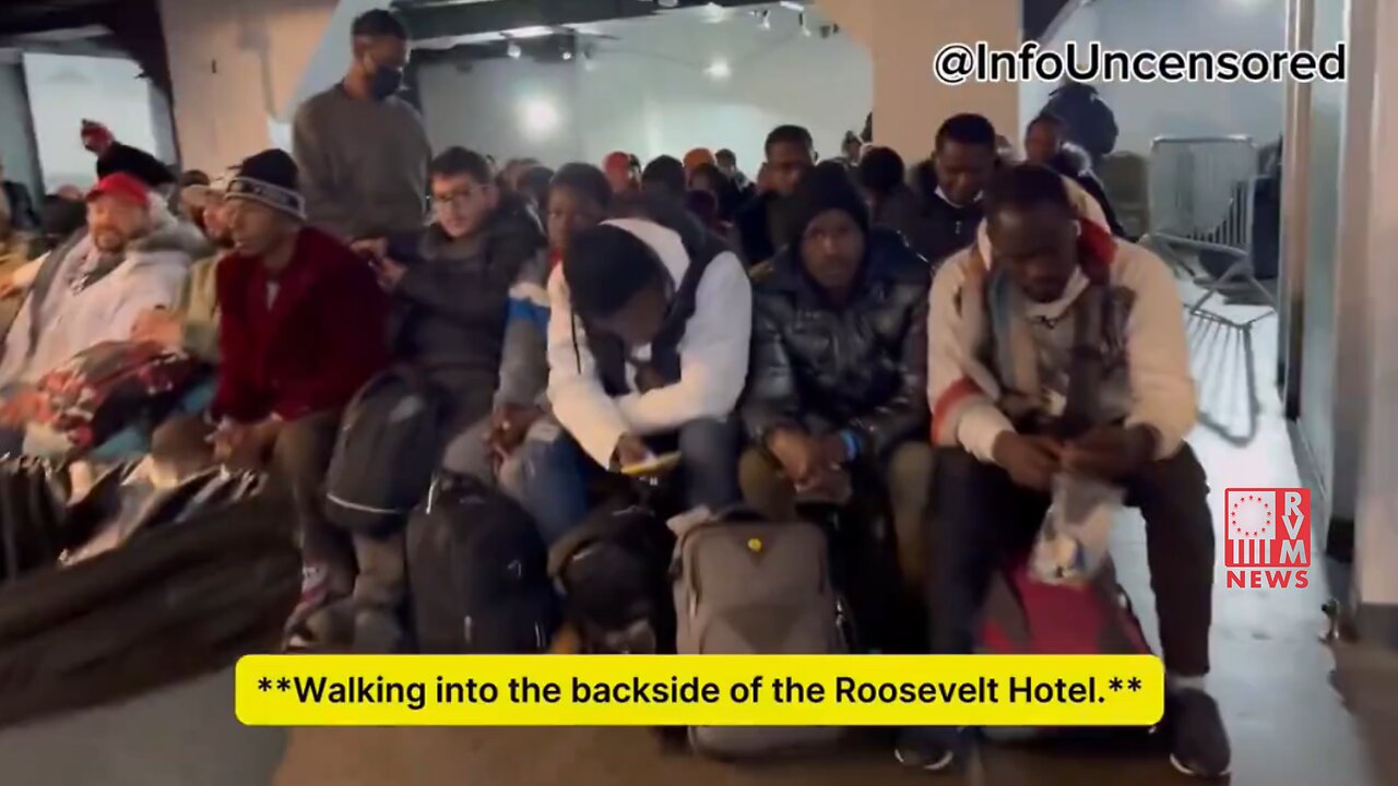 Independent Journalist EXPOSES Illegal Alien Fighting Age Males Packed Into NYC's Roosevelt Hotel