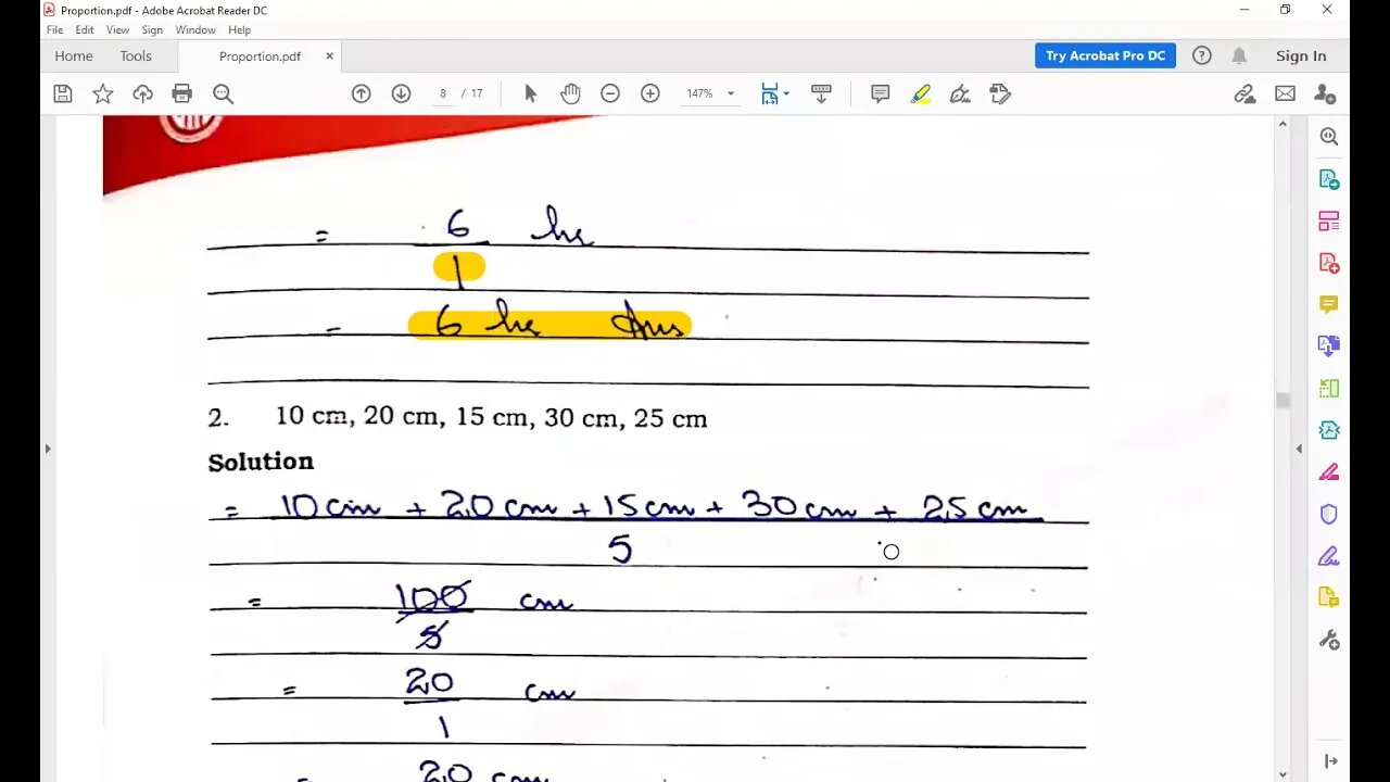 Math A Class IV 7 1 2021