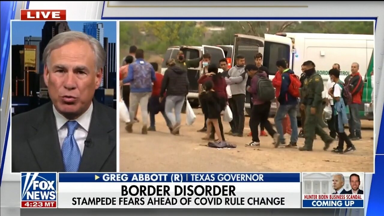 Gov Abbott: If Title 42 Is Removed, 18K Illegals Would Come Across The Border A DAY