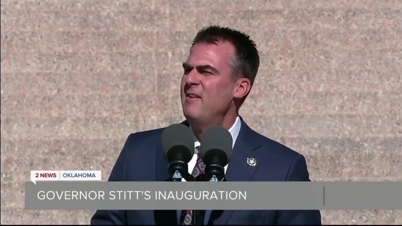 Gov. Kevin Stitt sworn in Monday morning