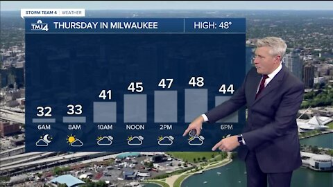 Thursday feels chilly with temps in upper 40s