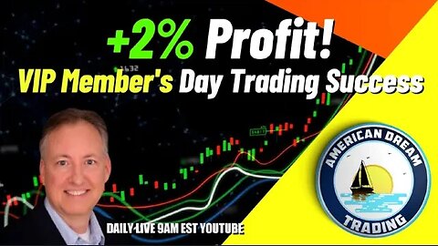 VIP Member's Astonishing Day Trading Success - +2% Profit in the Stock Market