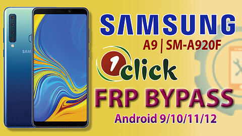 Samsung A9 2018 FRP Bypass Only 1 Click | All Samsung Google Account Bypass Android 9/10/11/12