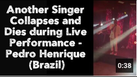 Another Singer Collapses and Dies during Live Performance - Pedro Henrique (Brazil)