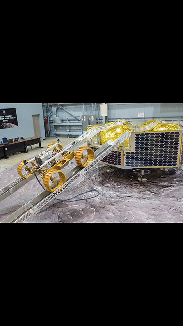NASA's Moon Rover Lunar Lander Exit Test.