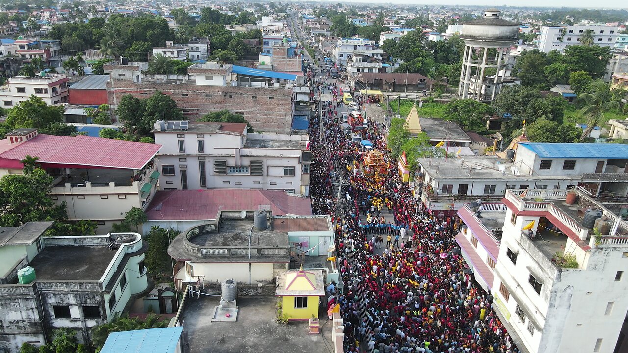 The Drone view of world largest rath yatra