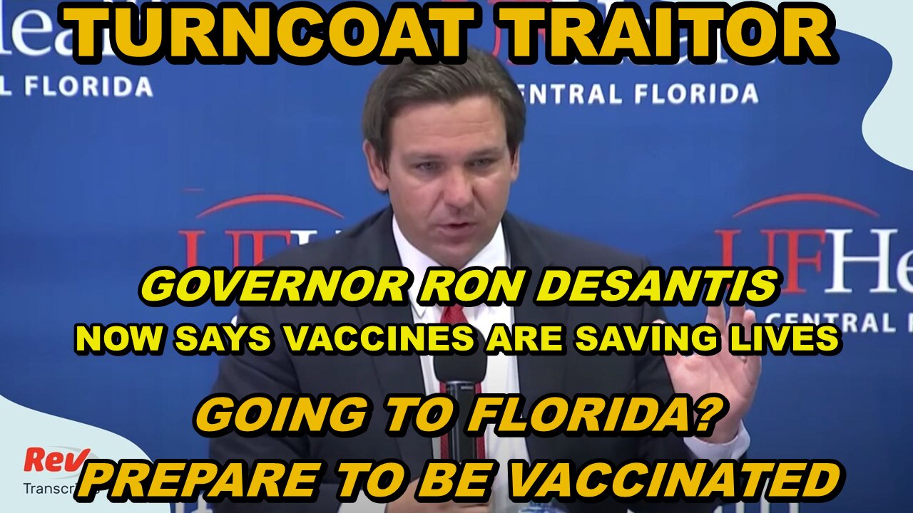 WOLF IN SHEEP'S CLOTHING - WANNA GO TO FLORIDA? BE PREPARED TO BE VACCINATED