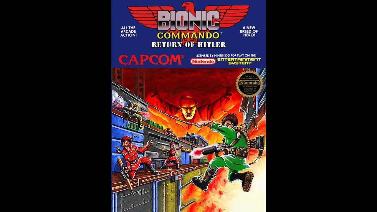 Bionic Commando NES Super Play (Rom Hack Hitler 's Resurrection: Top Secret)
