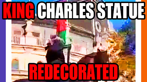 Statue of King Charles The 1st Redecorated