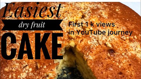 #shortvideo How to bake dry fruit cake/ easy dry y cake recipe