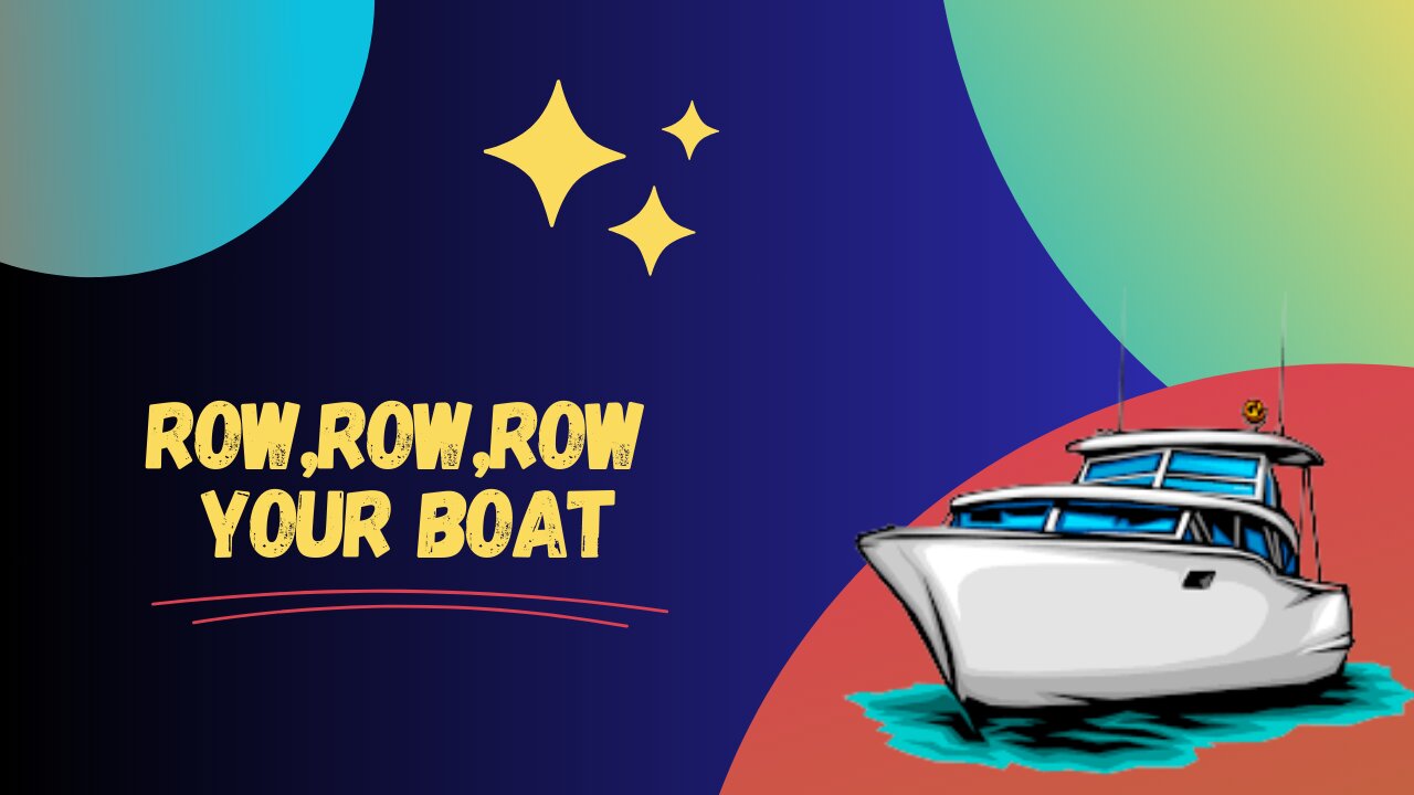 Row,ROW,Row Your boat|Baby Rhymes