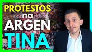 Argentinos protestam contra o governo de ALBERTO FERNANDES