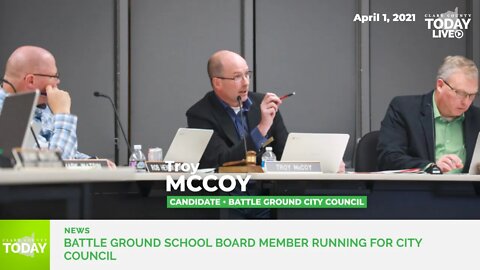 Battle Ground School Board member announces city council bid