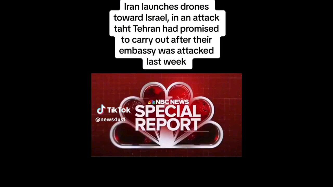 Iran launches drones toward Israel, in an attack taht Tehran