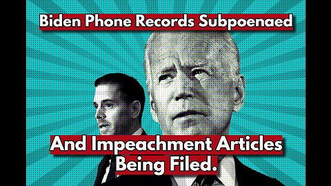 Biden Phone Records Subpoenaed, Impeachment Articles and More... Real News with Lucretia Hughes.