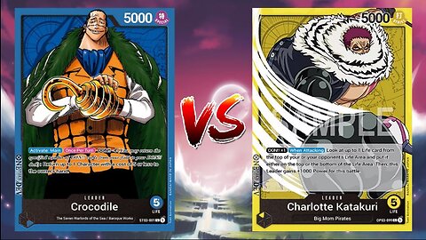 One Piece TCG Sir Crocodile VS Big Mom Katakuri!!