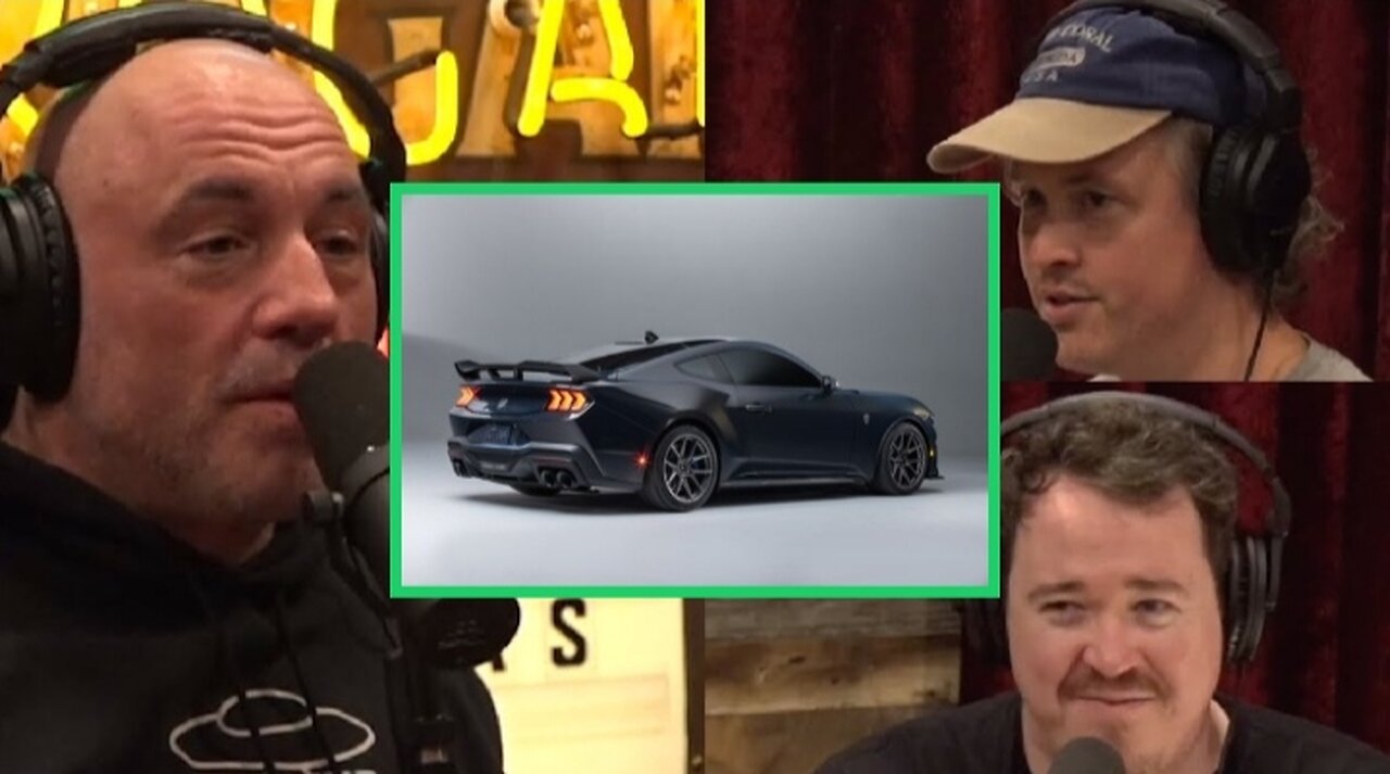 New Ford Mustang Dark Horse and Electric Cars Criticism by Joe Rogan and Guests Matt and Shaine