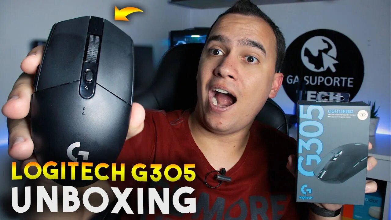 MOUSE Logitech G305, ALTA PERFORMACE E SEM FIO! Unboxing e impressões