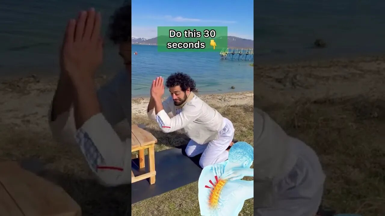 Fix upper back pain from bad posture 👆