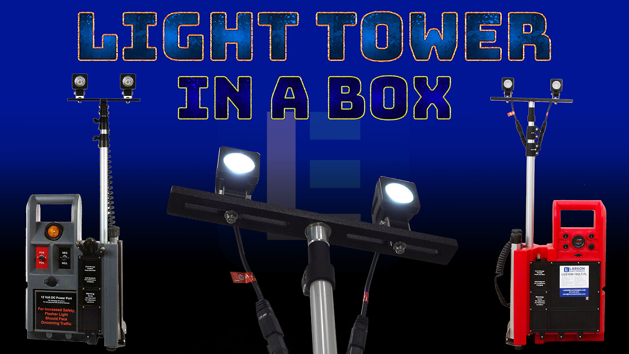LED Light Tower In A Box - Portable Telescoping Lighting!