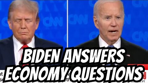 Biden Answers The Economy Question Unadequetely | Trump VS Biden Debate Questions