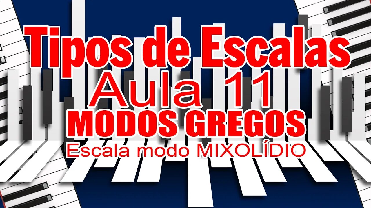TIPOS DE ESCALAS 11 - ESCALAS MODOS GREGOS - MODO MIXOLÍDIO #Shorts