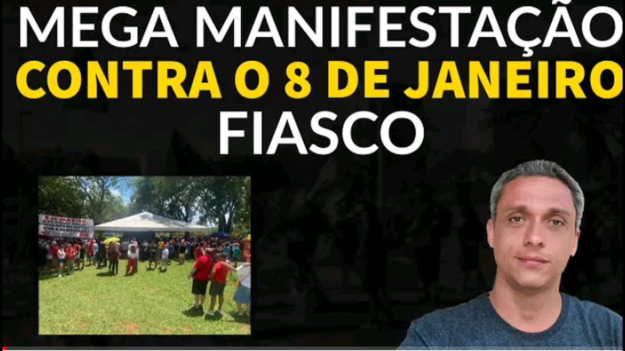 FIASCO total! Esquerda faz mega manifestação contra o 8 de janeiro e vira piada