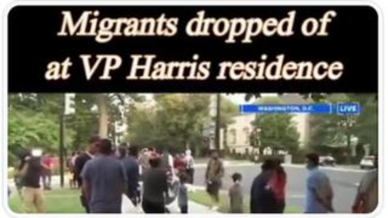 Migrants Dropped off at Vice President Kamala Harris's House