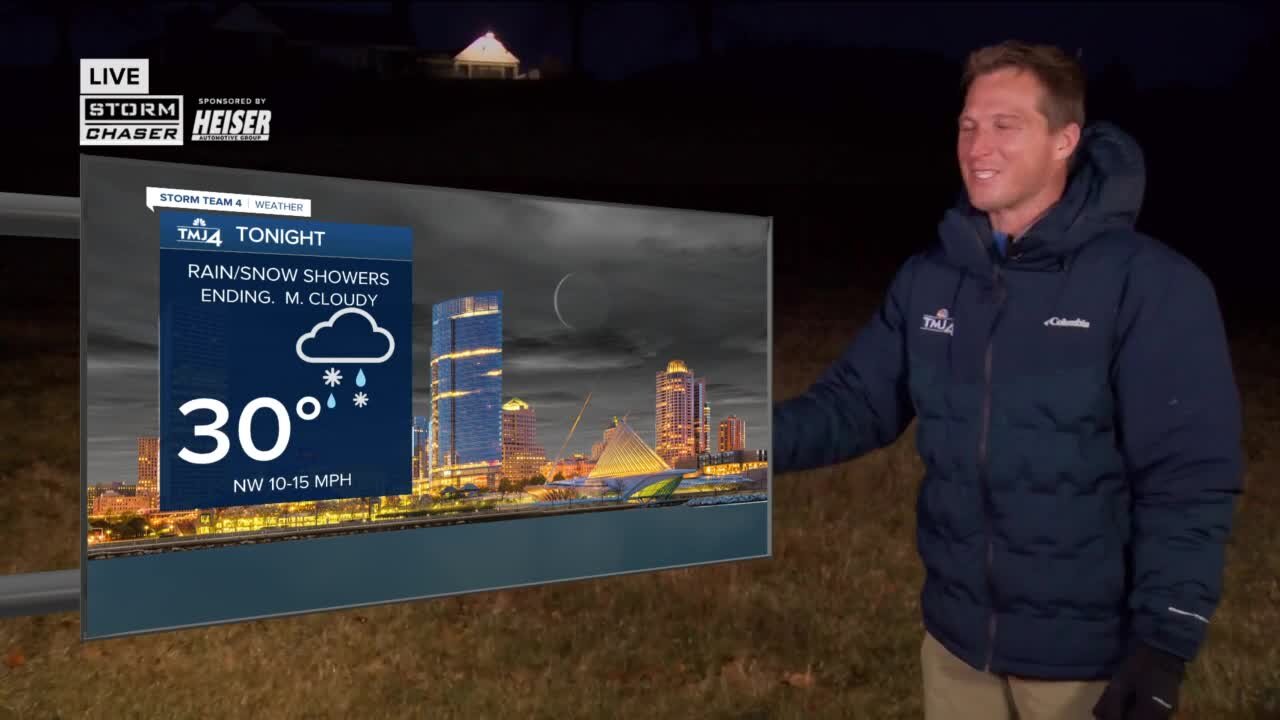 Rain, snow showers linger tonight; little to no accumulation expected