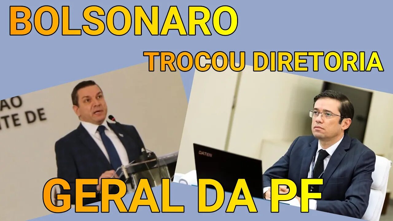 PRESIDENTE BOLSONARO DESAFIA O SUPREMO E TROCA A DIRETORIA GERAL DA POLÍCIA FEDERAL.