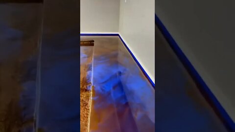 Metallic EPOXY Floors are Fire!🔥#shorts