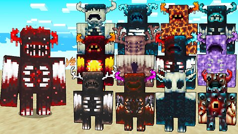 The Blood Warden Vs All Warden Plus (Anniversary Edition) / Minecraft Mob Battle