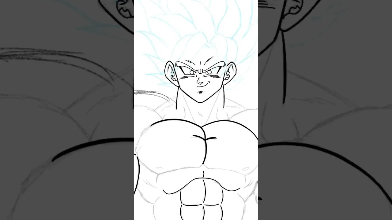 Generic Legendary Super Saiyan - Procreate Timelapse - YouTube Shorts