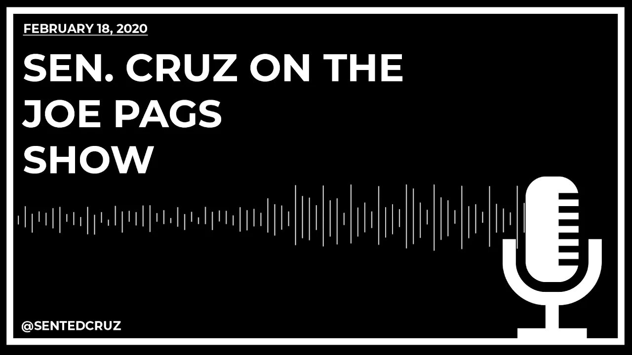 Sen. Cruz on the Joe Pags Show: Dems are the Party of Billionaire Socialists