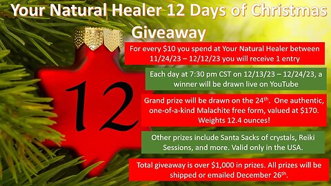 WIN A 12.4 OUNCE AUTHENTIC MALACHITE FREE FORM