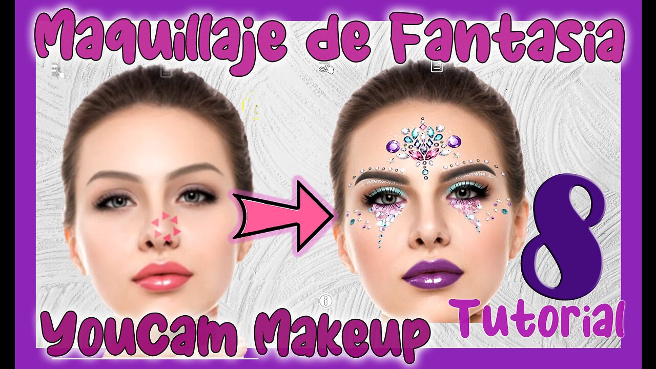 🆕 Maquillaje de FANTASÍA con YOUCAM MAKEUP ✅Herramientas Digitales para Belleza ✅ Tip 8