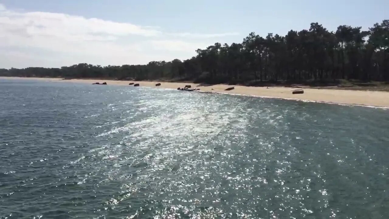 Troops disembark on the Beach