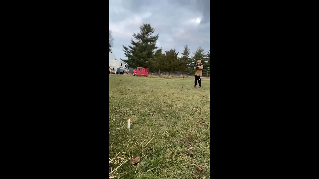 Shooting fire with crossbow