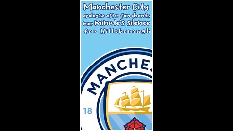 Manchester City apologise after fan chants mar minute’s silence for Hillsborough #shorts