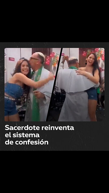 Sacerdote baila y ‘confiesa’ a una feligresa