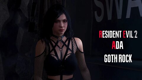 Resident Evil 2 Remake Ada Goth Rock