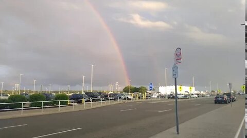 Rainbow Over Akron Canton Airport Aug 4 2020