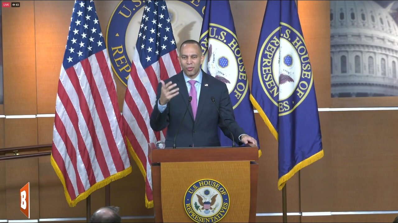 LIVE: Rep. Hakeem Jeffries, Other House Democrats holding news conference...