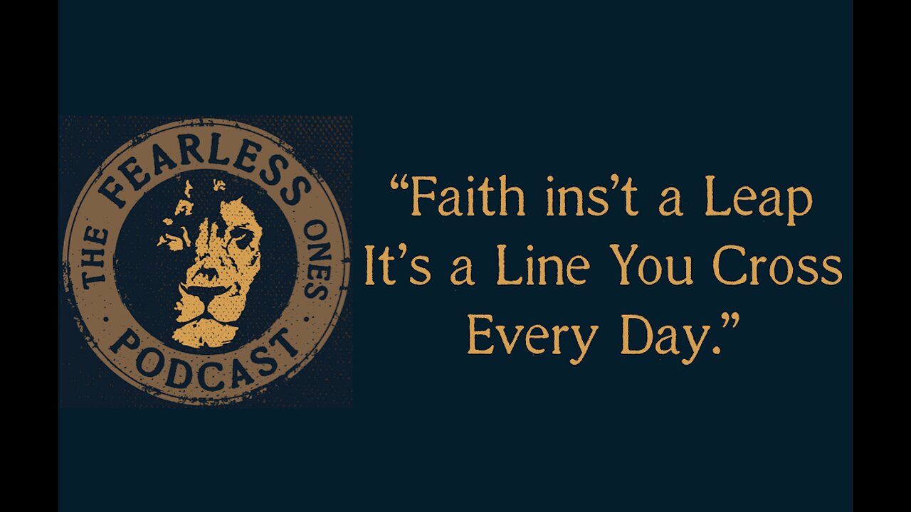 Faith isn't a Leap. It's a Line You Cross Every Day.