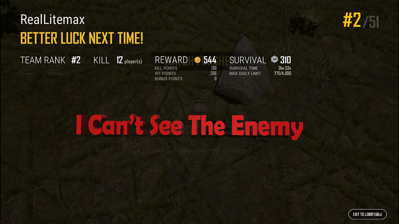 PUBG | Can't see the enemy