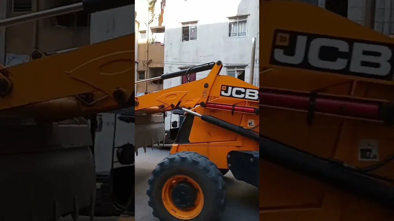 It's a JCB construction vehicle.